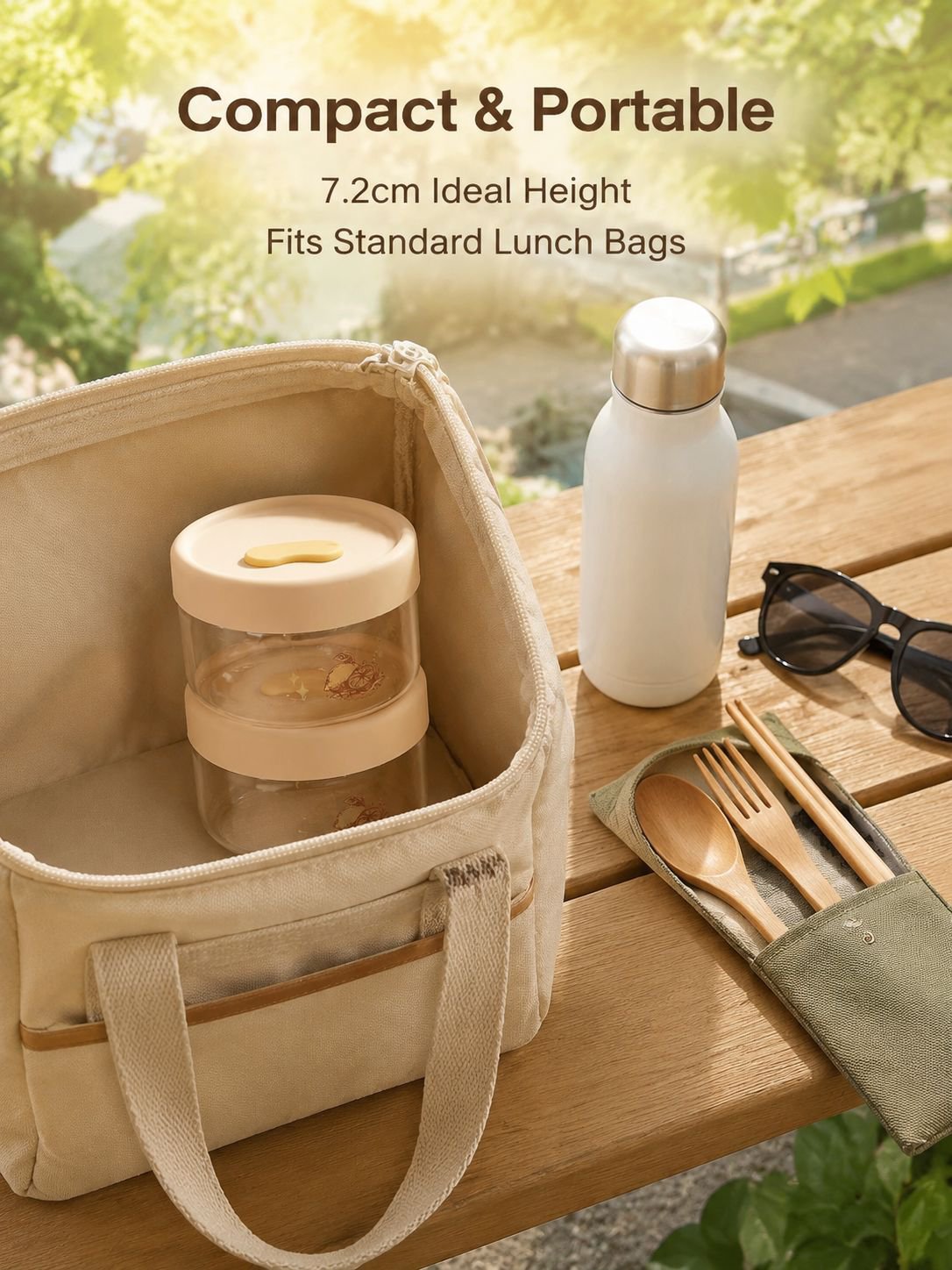 Food Grade Glass Lunch Box, Microwave Safe, Sealed with Lid