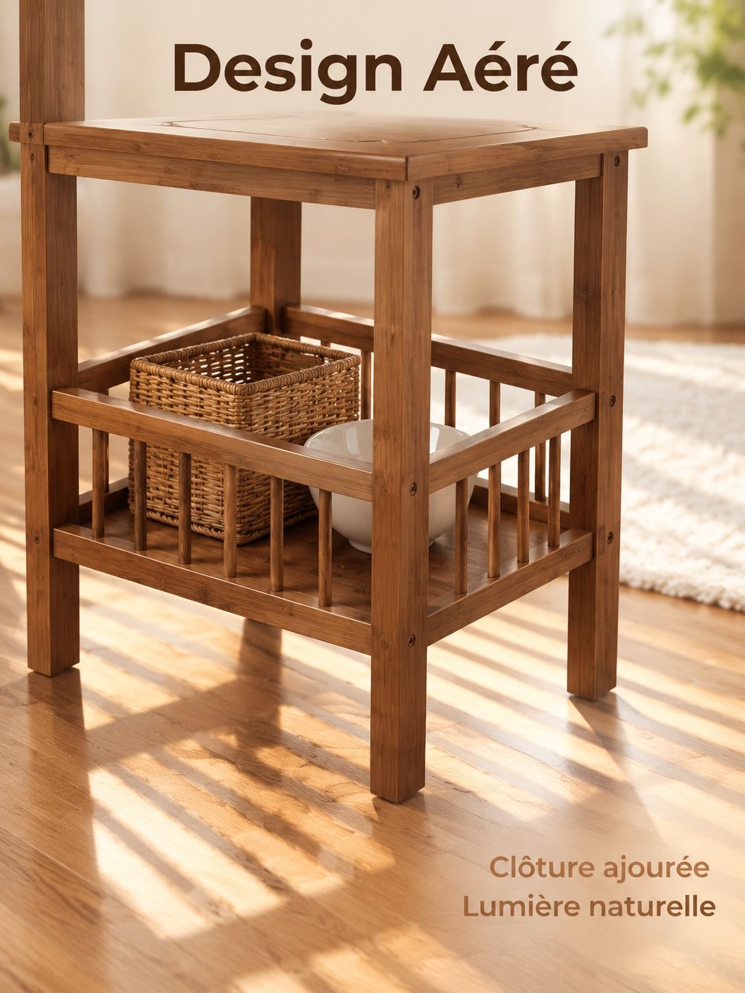 Table d'appoint pour tasse à thé et accessoires de salon