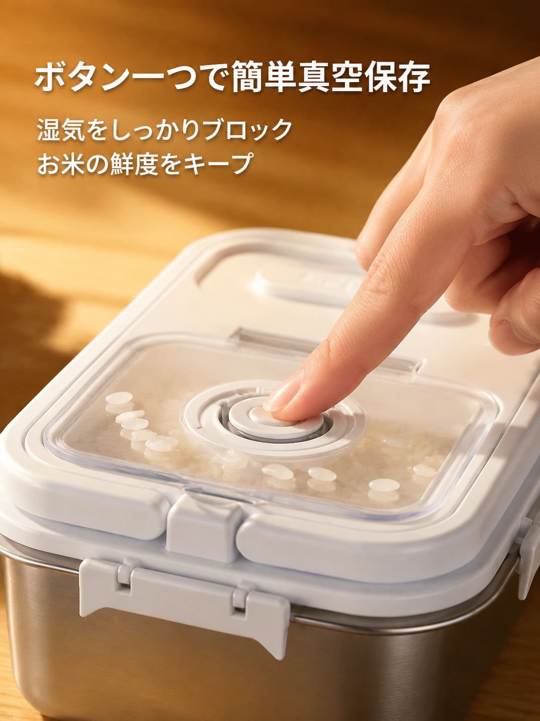 家庭用ポータブル防湿米びつ