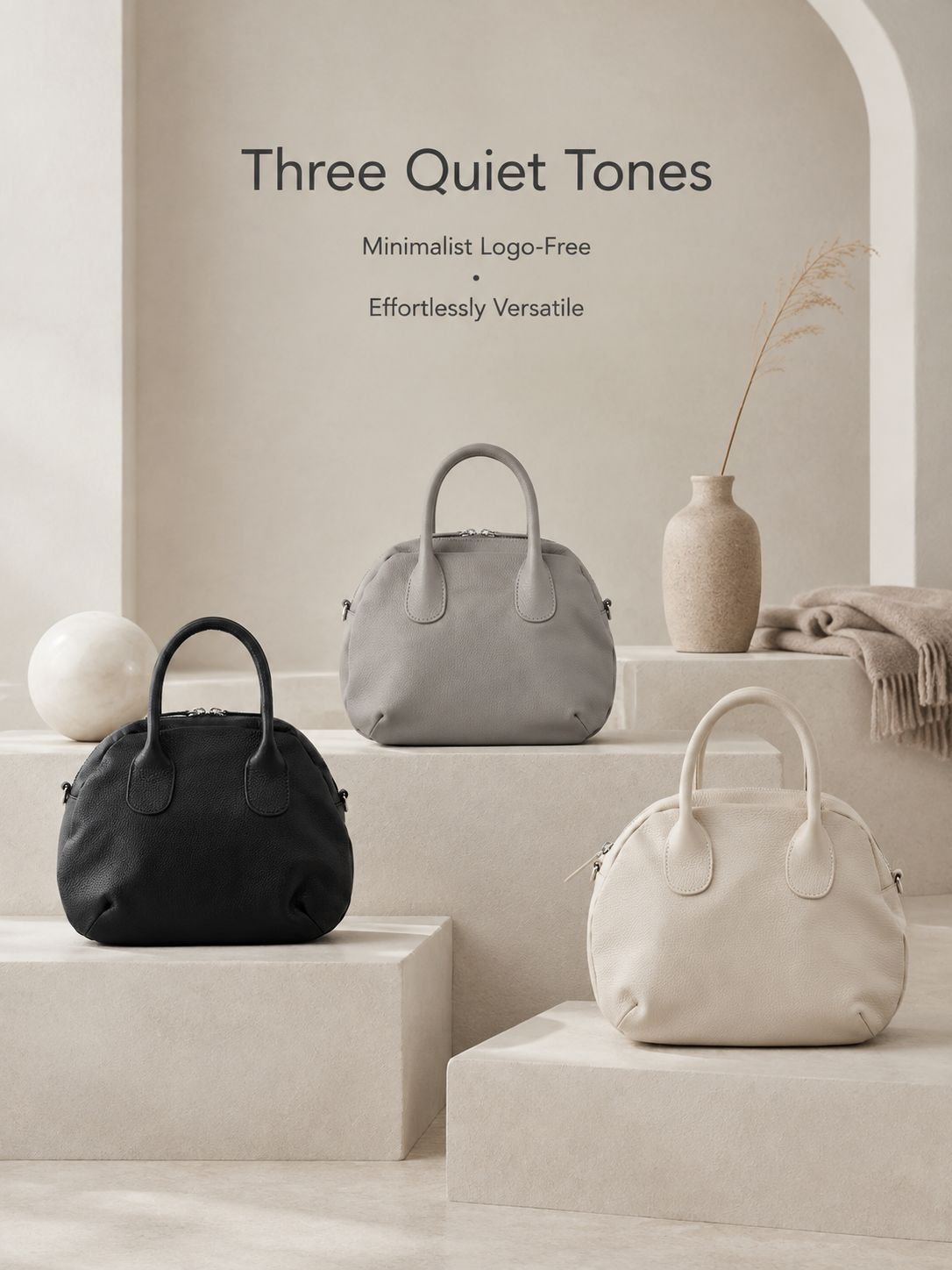 High-Quality Leather Mini Duffle Bag