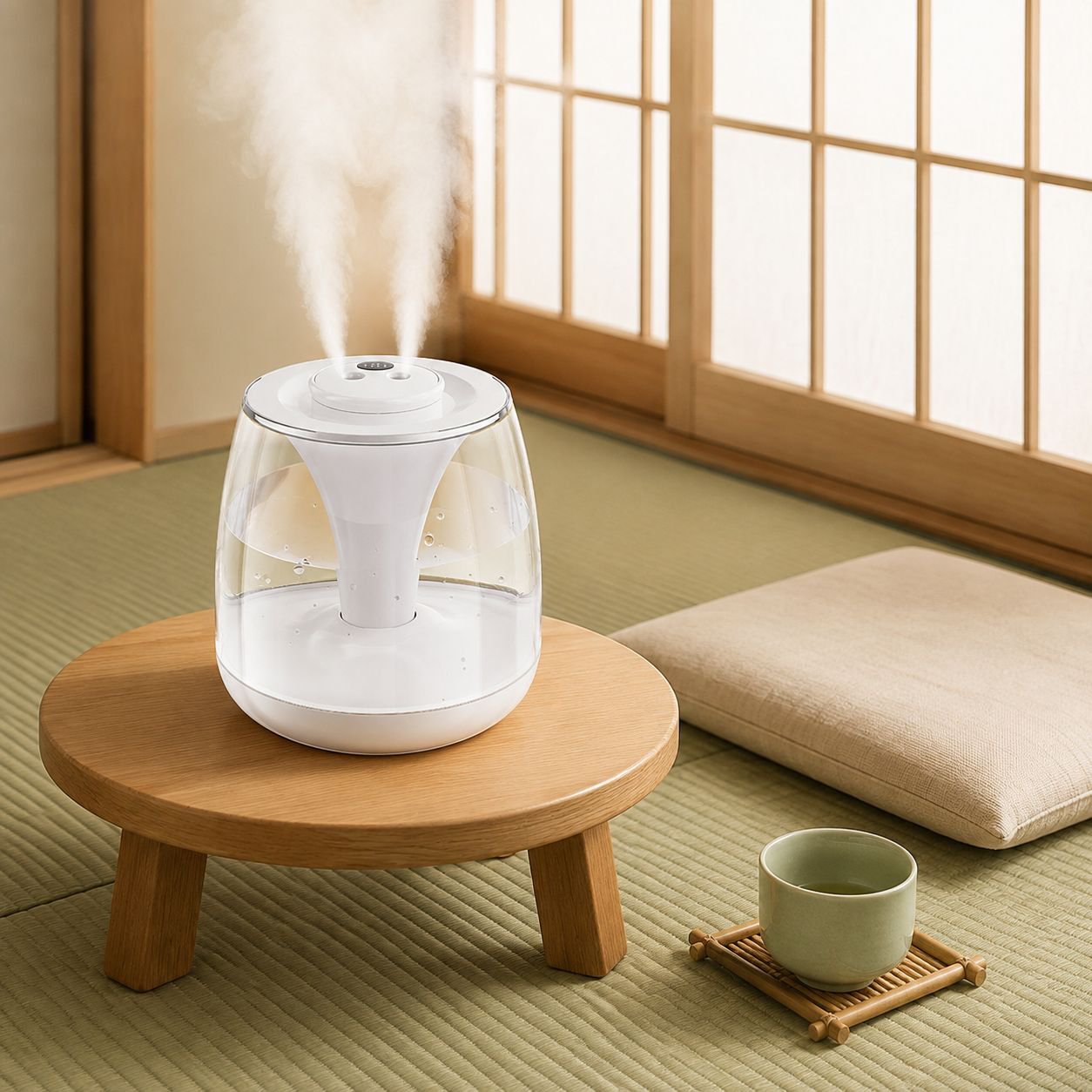 ミニUSBデュアルノズル加湿器の外観