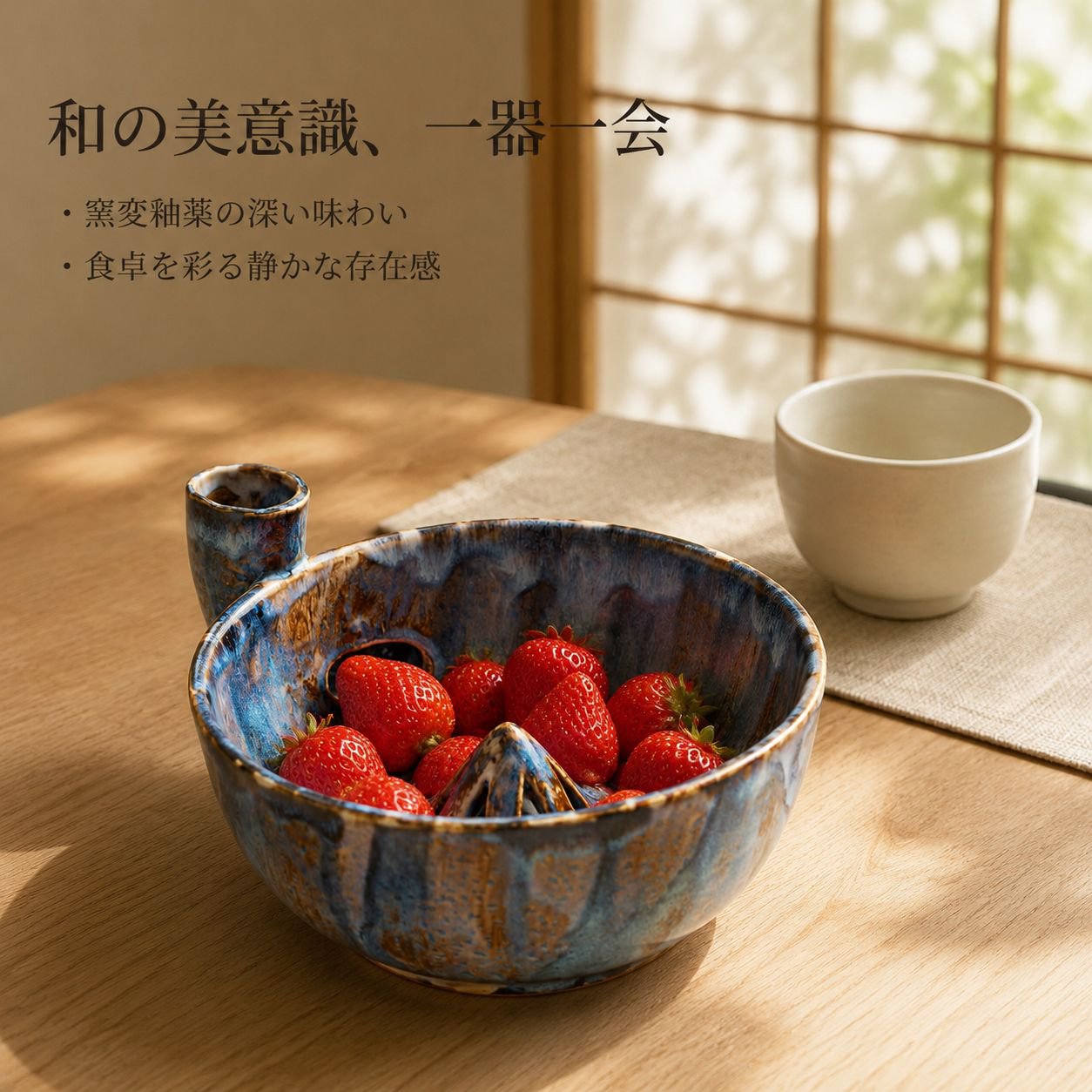 陶器製のフルーツバスケット