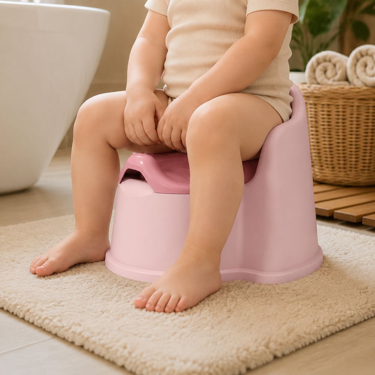 Non-slip base toddler potty chair