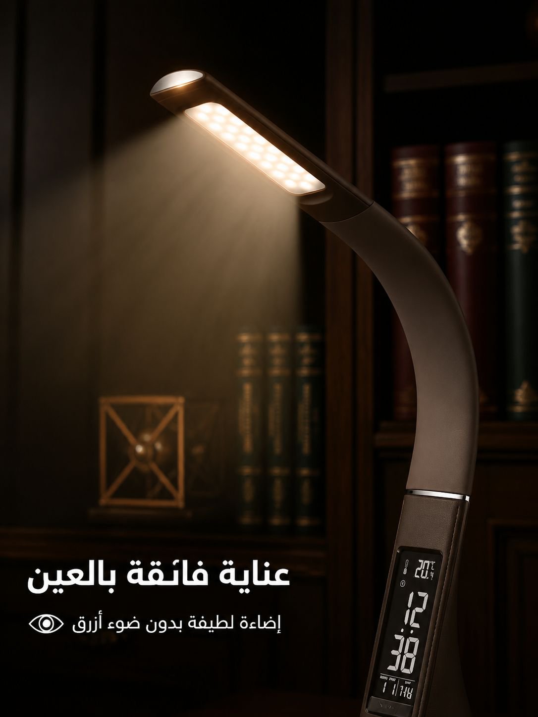 مصباح LED بتصميم إبداعي وملمس جلدي فاخر