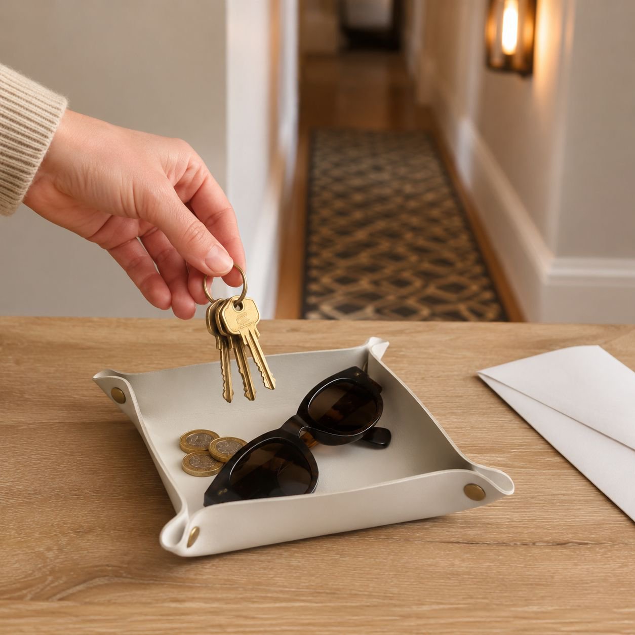 Multi-functional PU Leather Storage Box