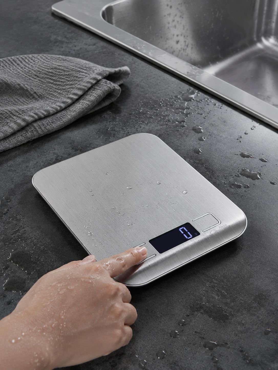 Báscula impermeable para uso en cocina