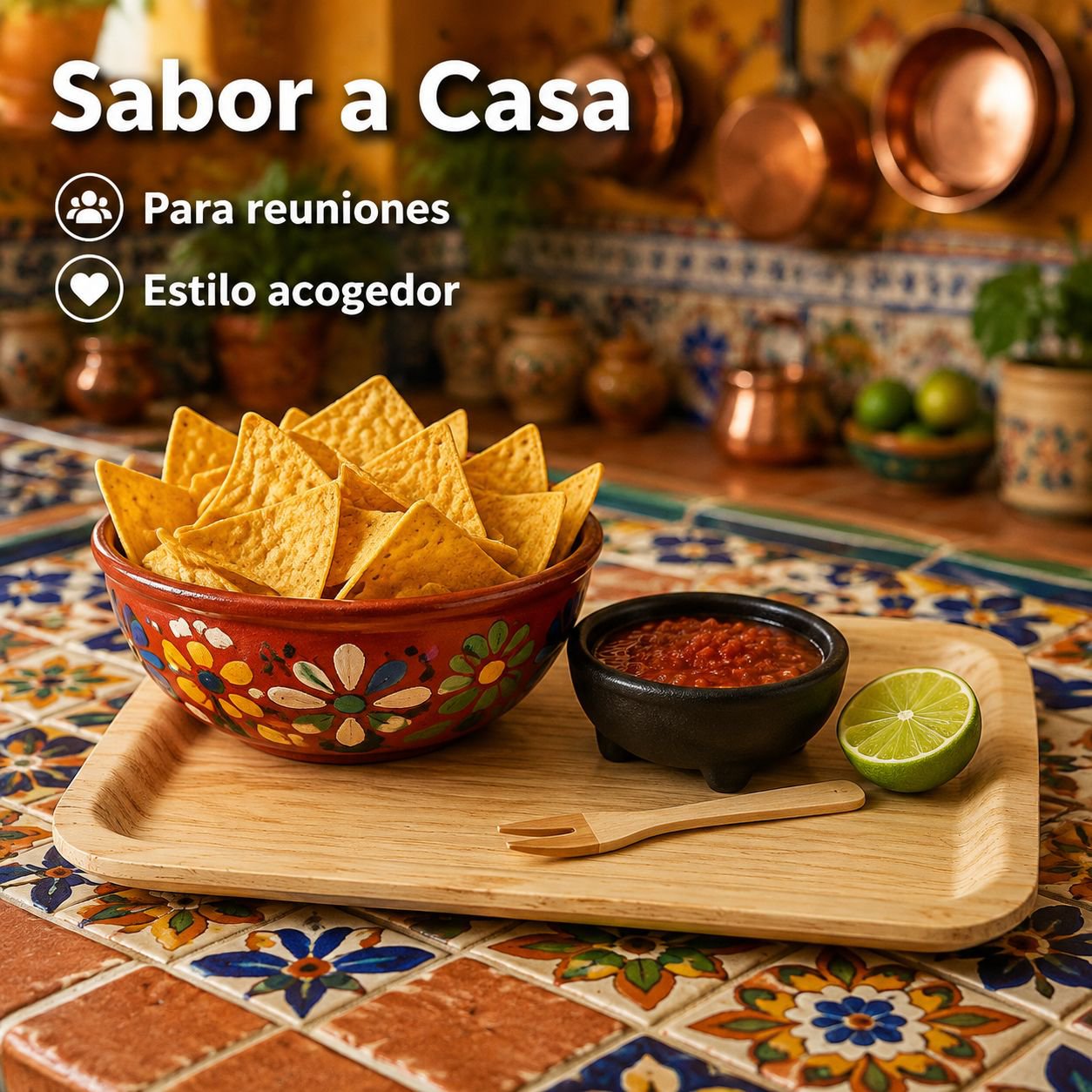 Bandeja rectangular de madera para panadería