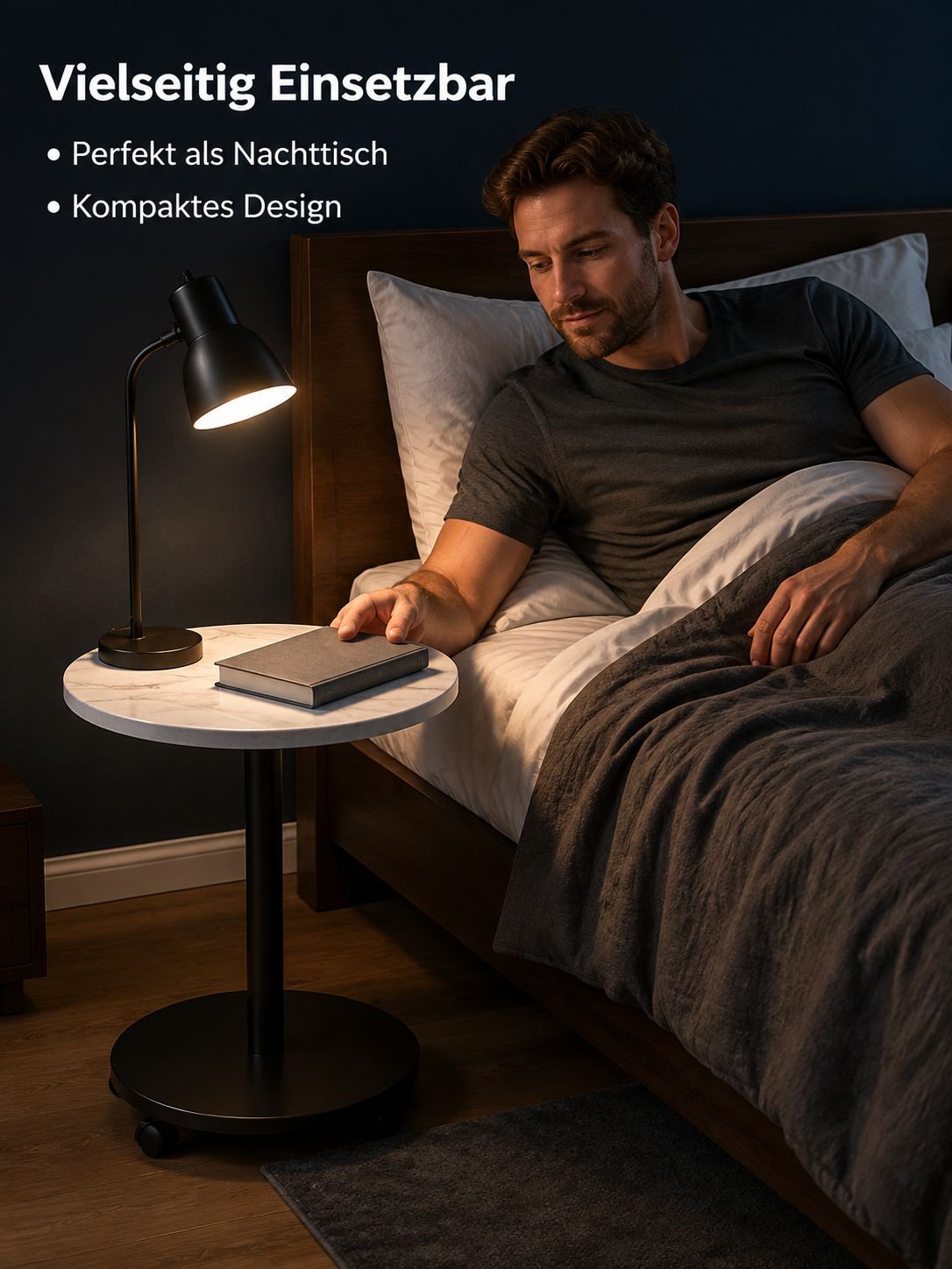Kompakter runder Tisch für kleine Räume