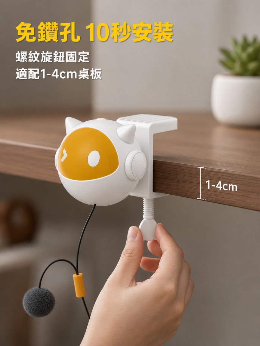 智能升降互動貓球玩具