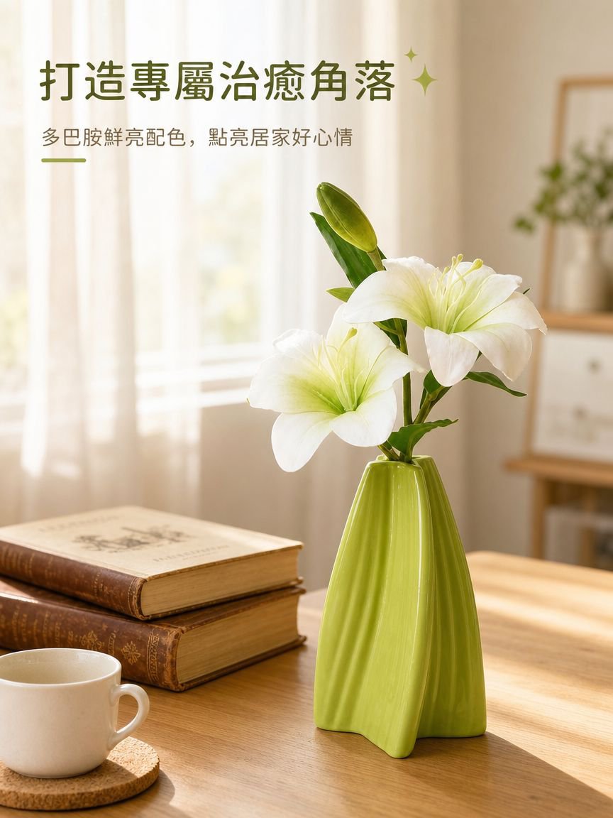 多巴胺色彩陶瓷瓶