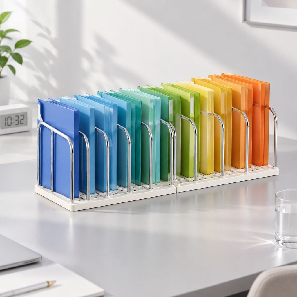 Multi-functional Bookend Storage Box Home Office File and Document Organizer