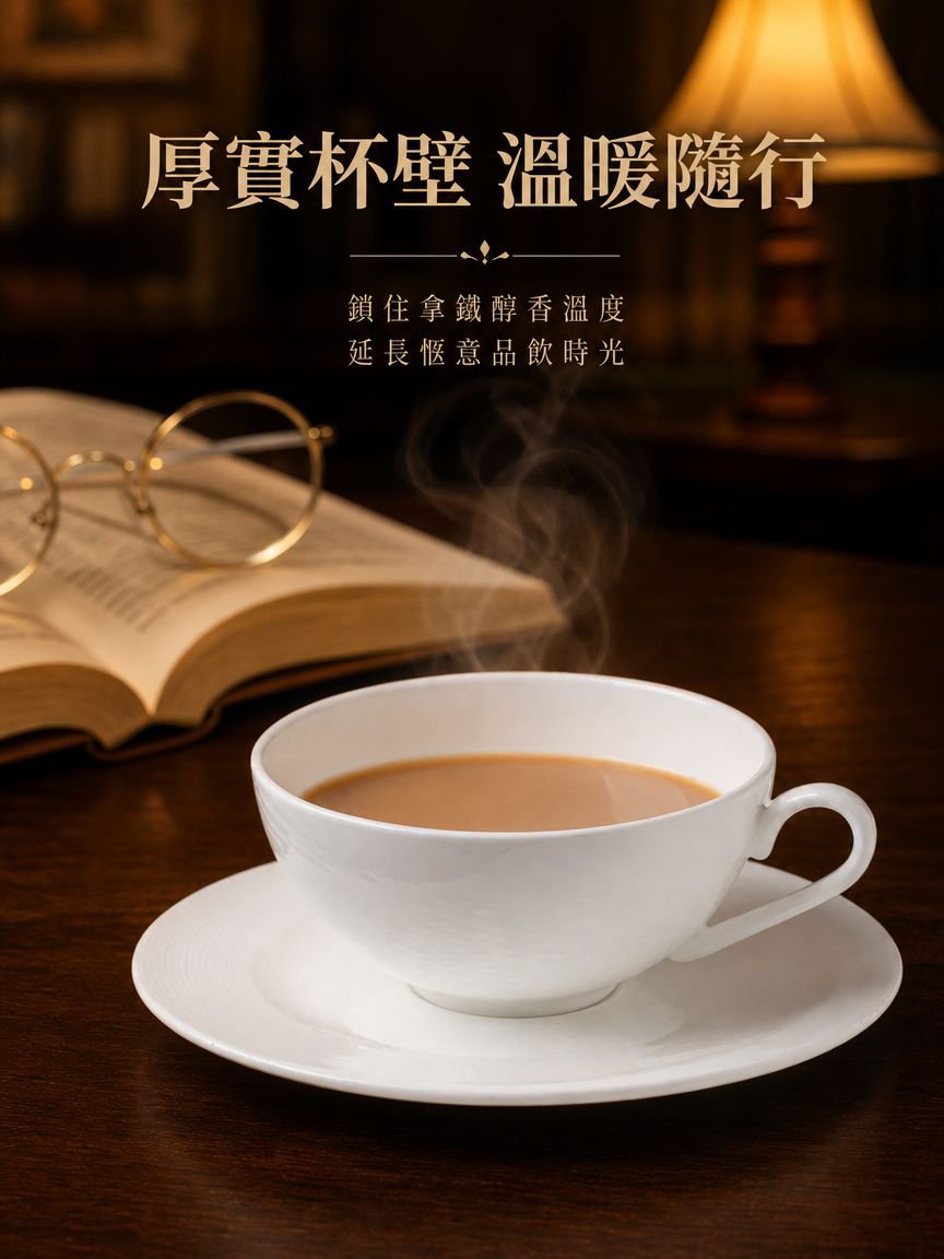 輕奢拿鐵杯碟組合