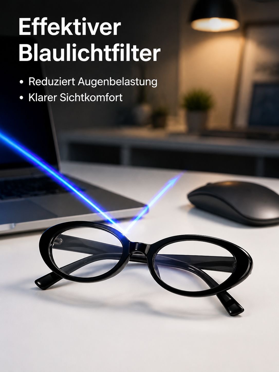 Neue ovale Blaulichtfilter-Brille im koreanischen College-Stil, schlicht und vielseitig