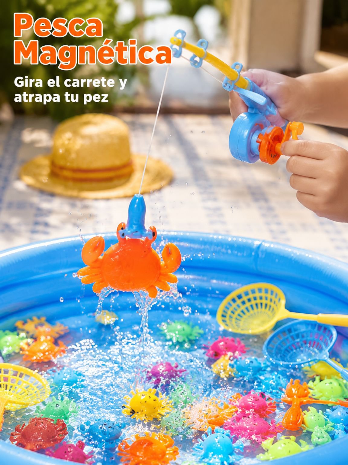 Piscina inflable de pesca para niños