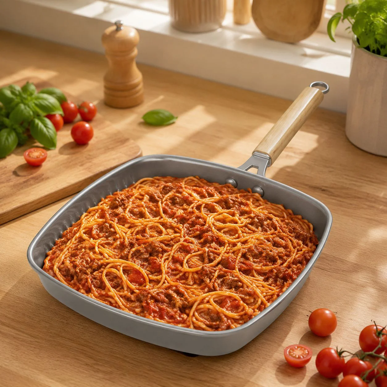 Striped Non-stick Ceramic Pan