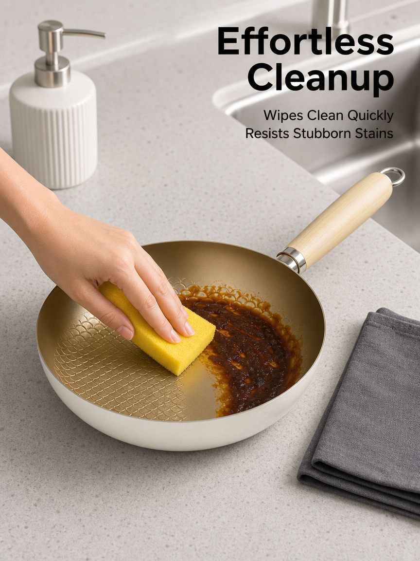 White Ceramic Non-Stick Skillet