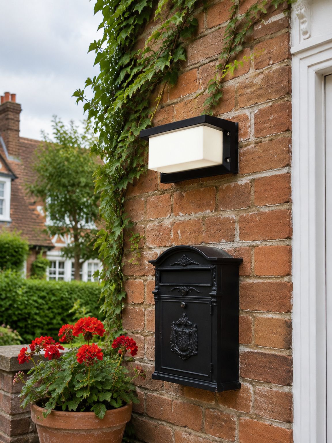 Modern outdoor LED wall light for garden and entrance