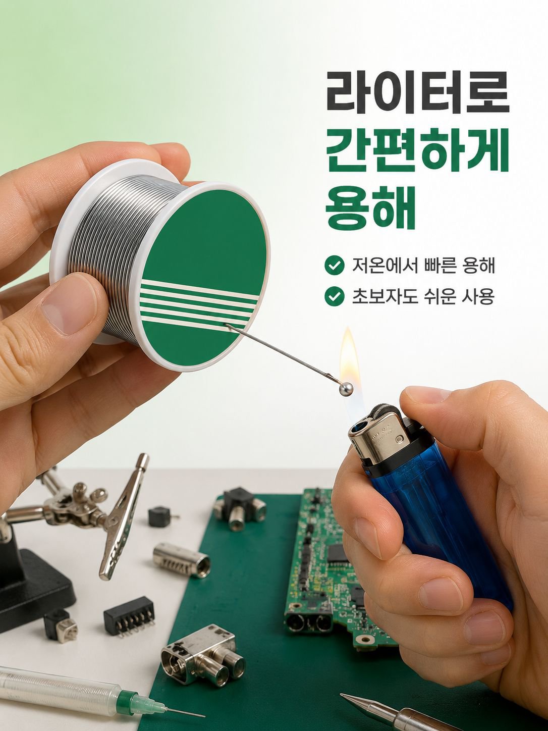 라이터저온구이무연납땜납선