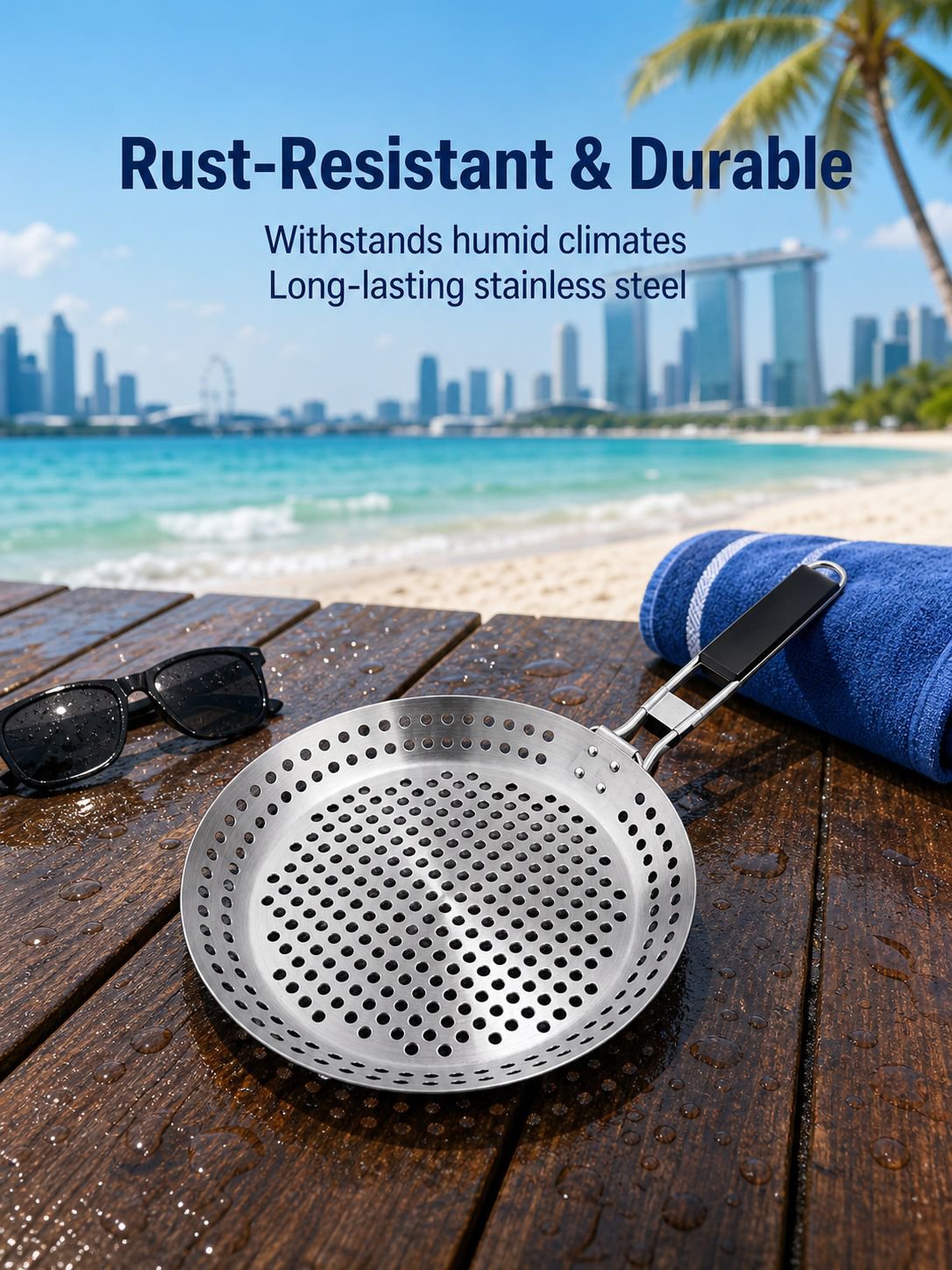 Foldable Handle Grill Pan