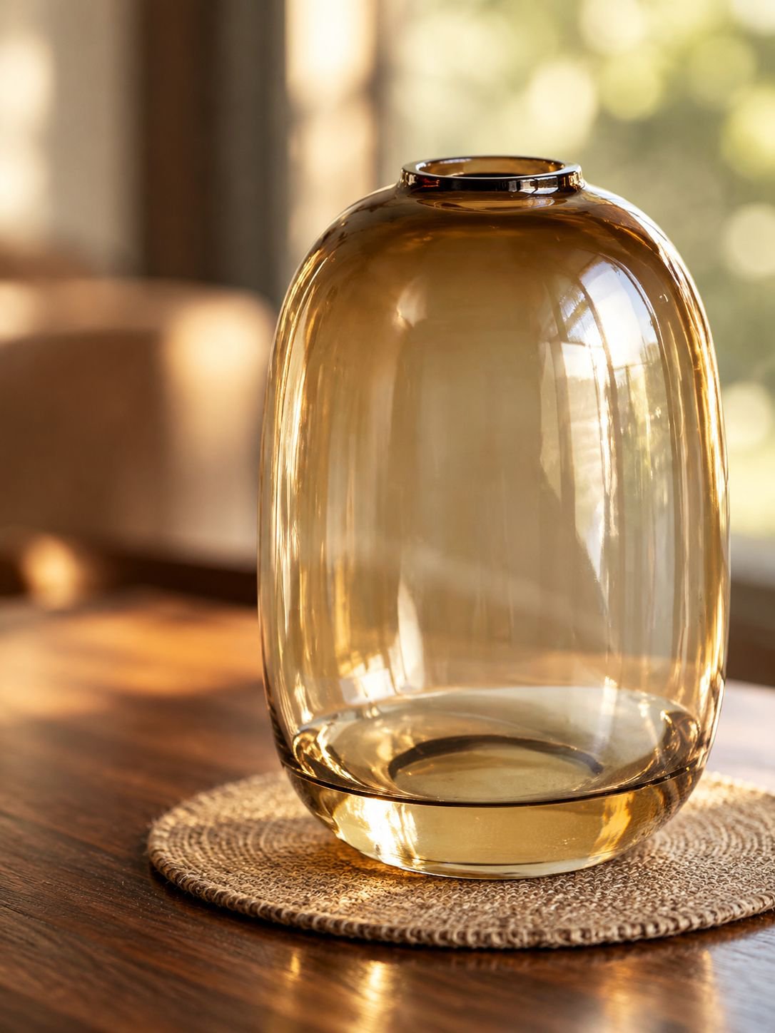 Large Belly Glass Floor Vase Hydroponic Plant Pot Entryway Decor