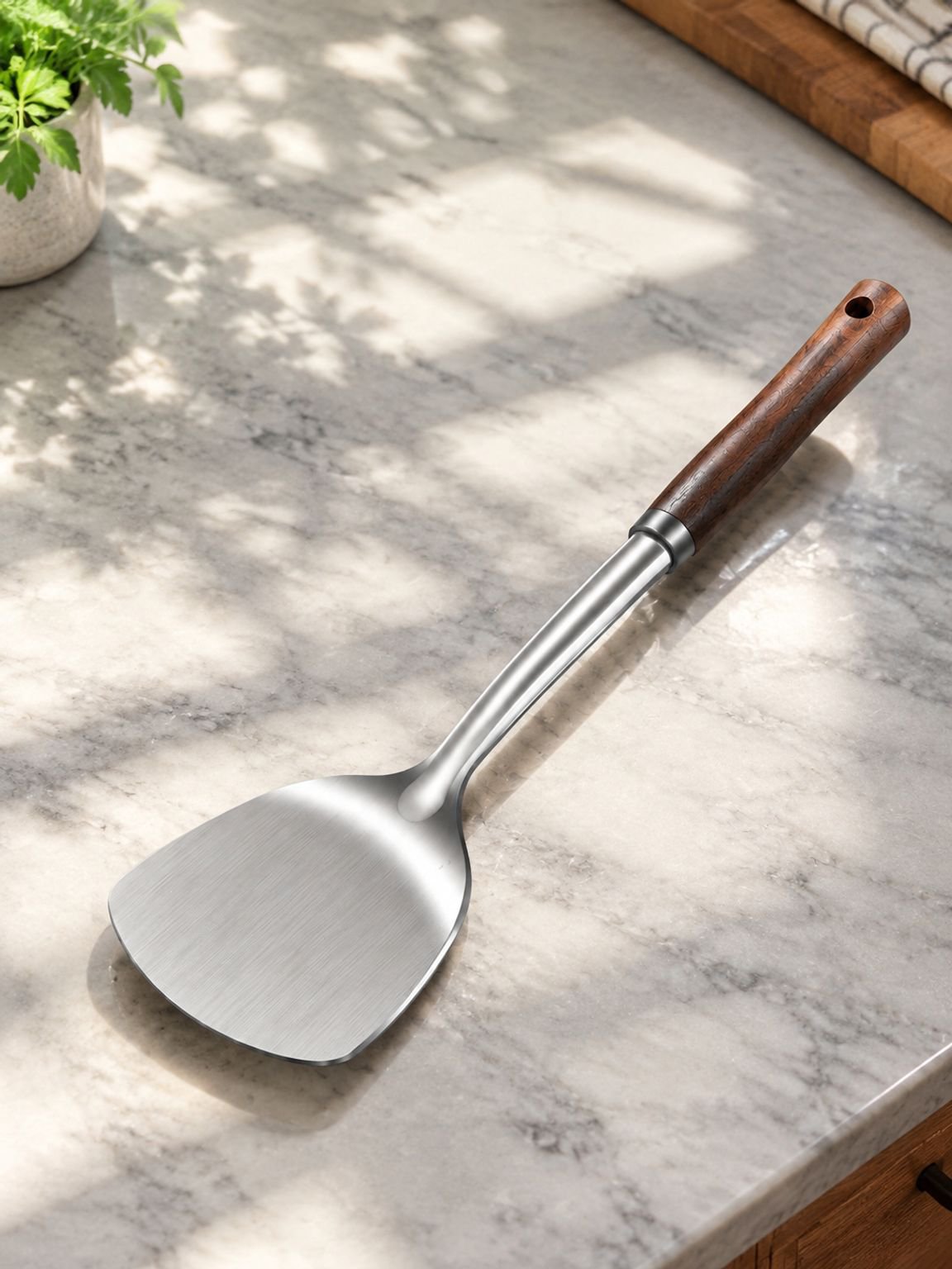 Espátula de acero inoxidable para cocina