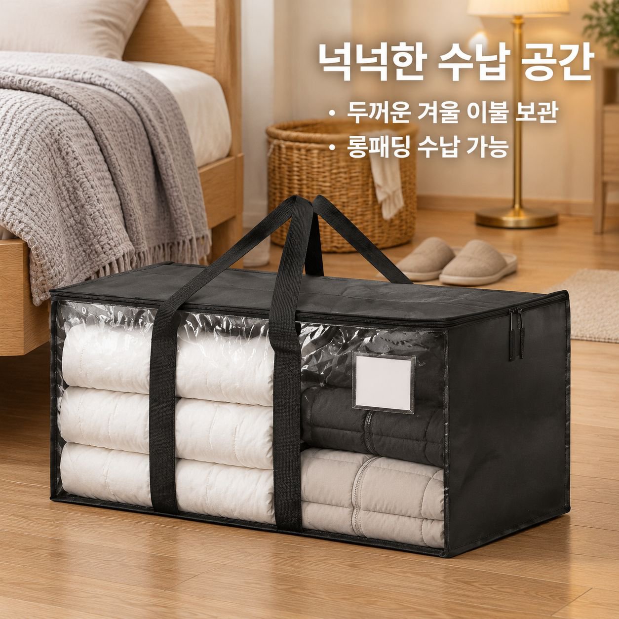 대용량 의류 보관 가방