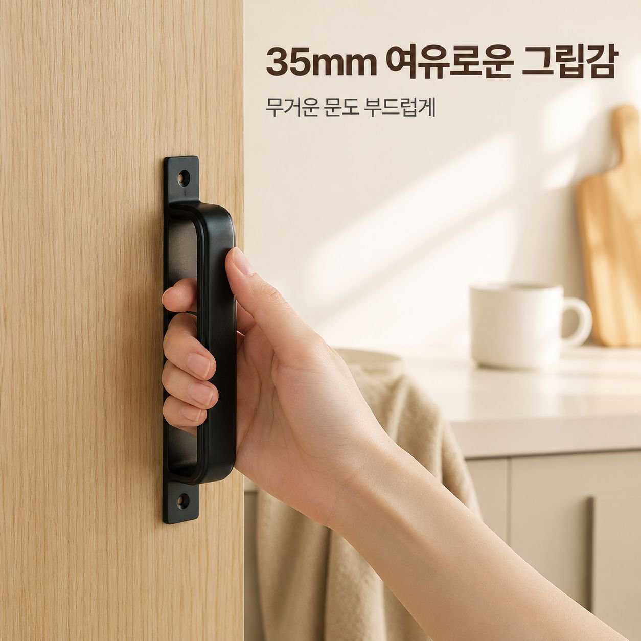 모던 심플 접착식 문창 손잡이