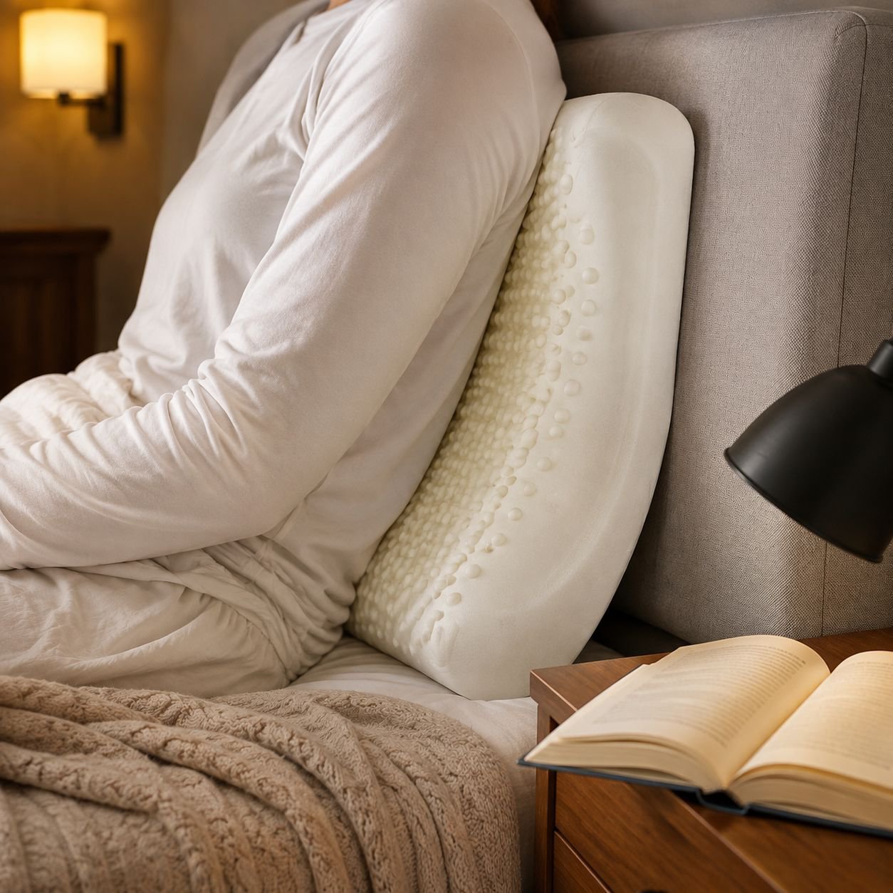 Almohada de masaje ondulada ideal para aliviar tensiones