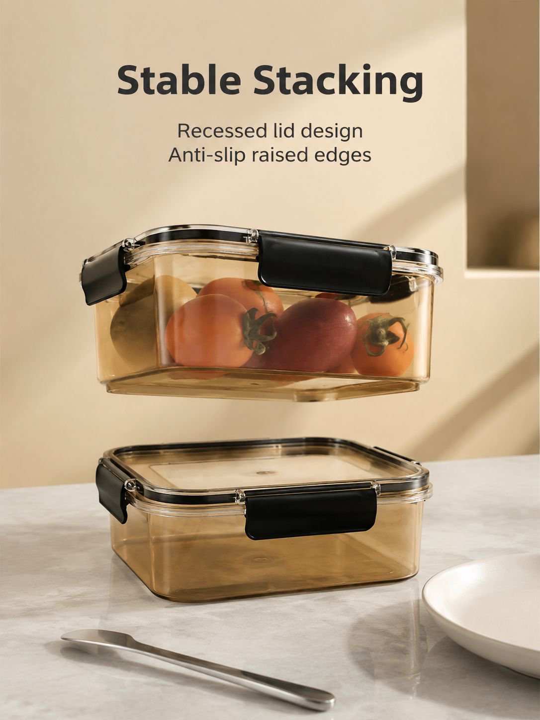 Refrigerator organizer box for leftovers and meal prep