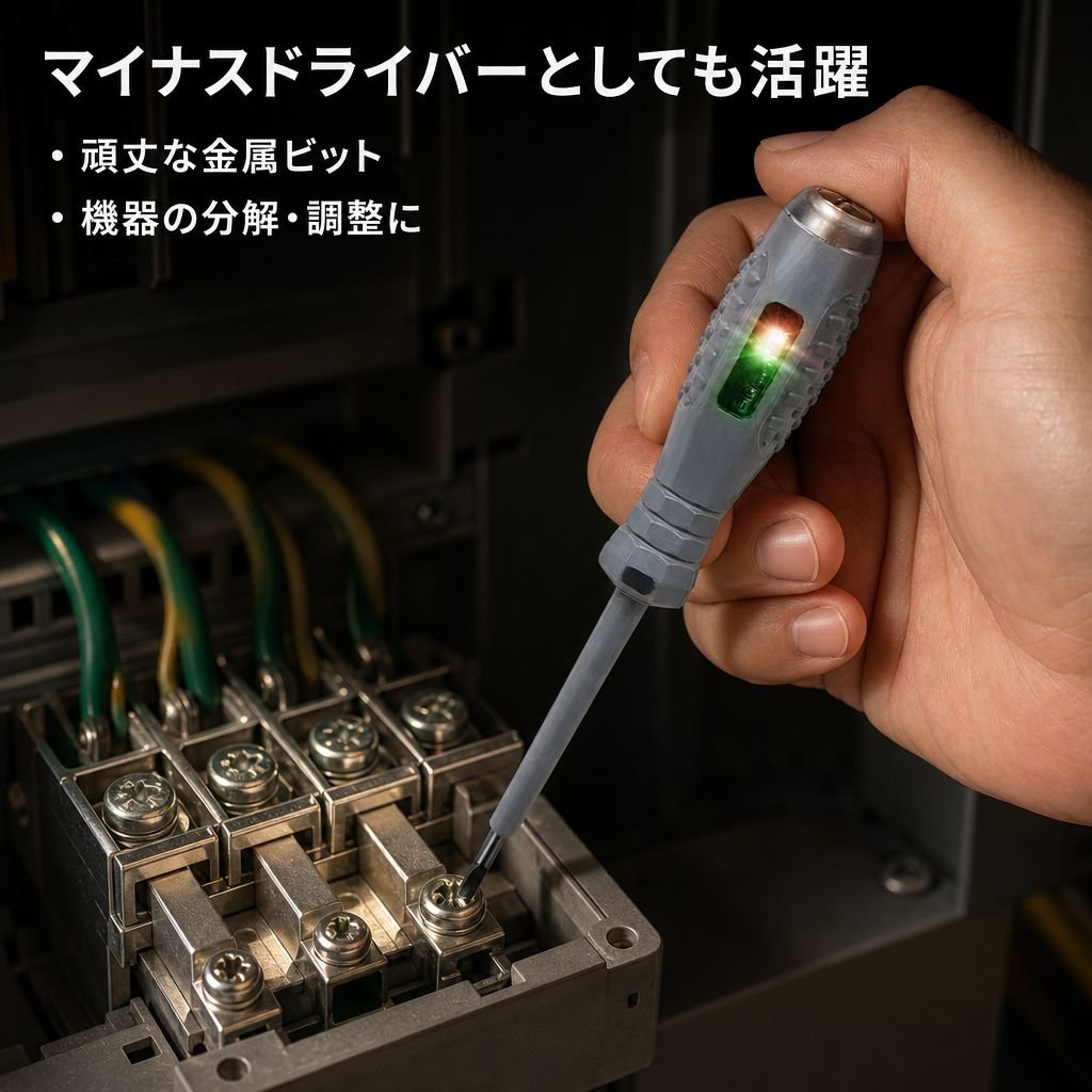 電工専用検出電気ペン ダブルライト断線テストドライバー ゼロファイア感応電気ペン
