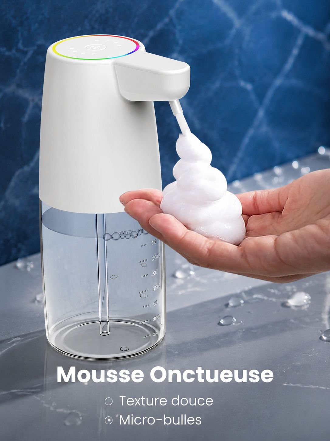 Distributeur automatique de savon moussant intelligent