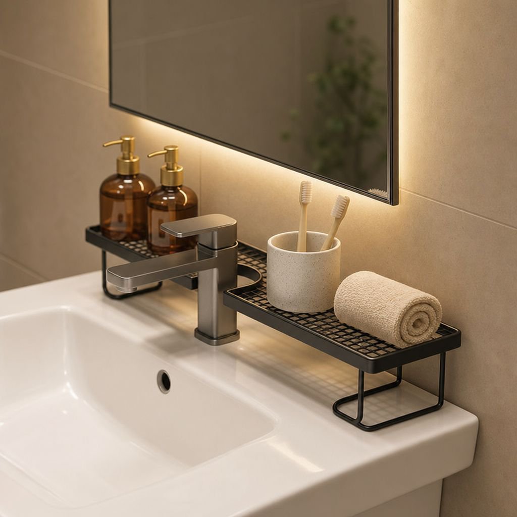 Modern Minimalist Premium Bathroom Vanity Shelf