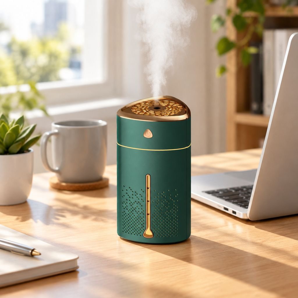 Humidificador Portátil Colorido con Lámpara de Ambiente