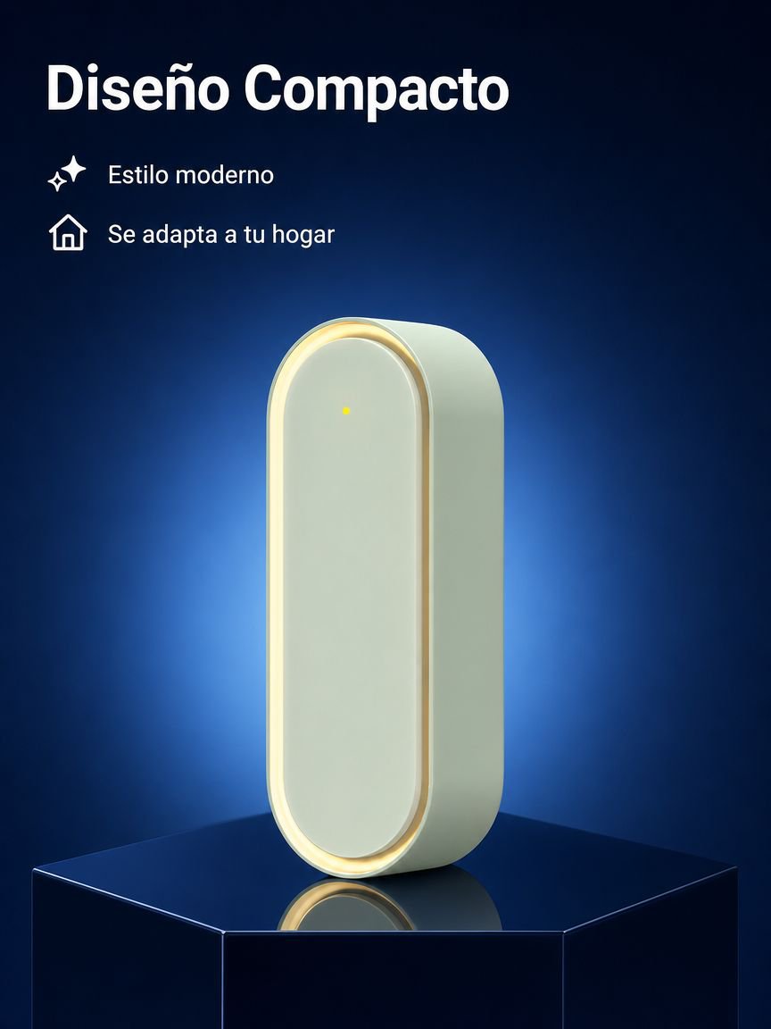 Eliminador ultrasónico de mosquitos silencioso con luz LED, protección 360°