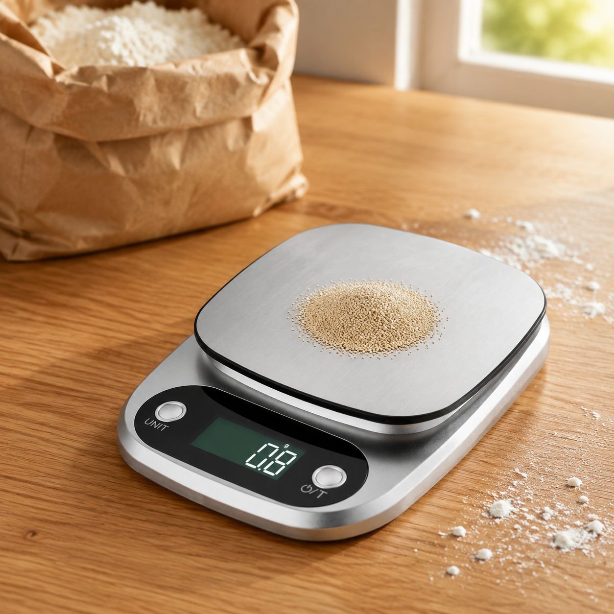 Home Smart Nutrition Kitchen Scale on kitchen counter