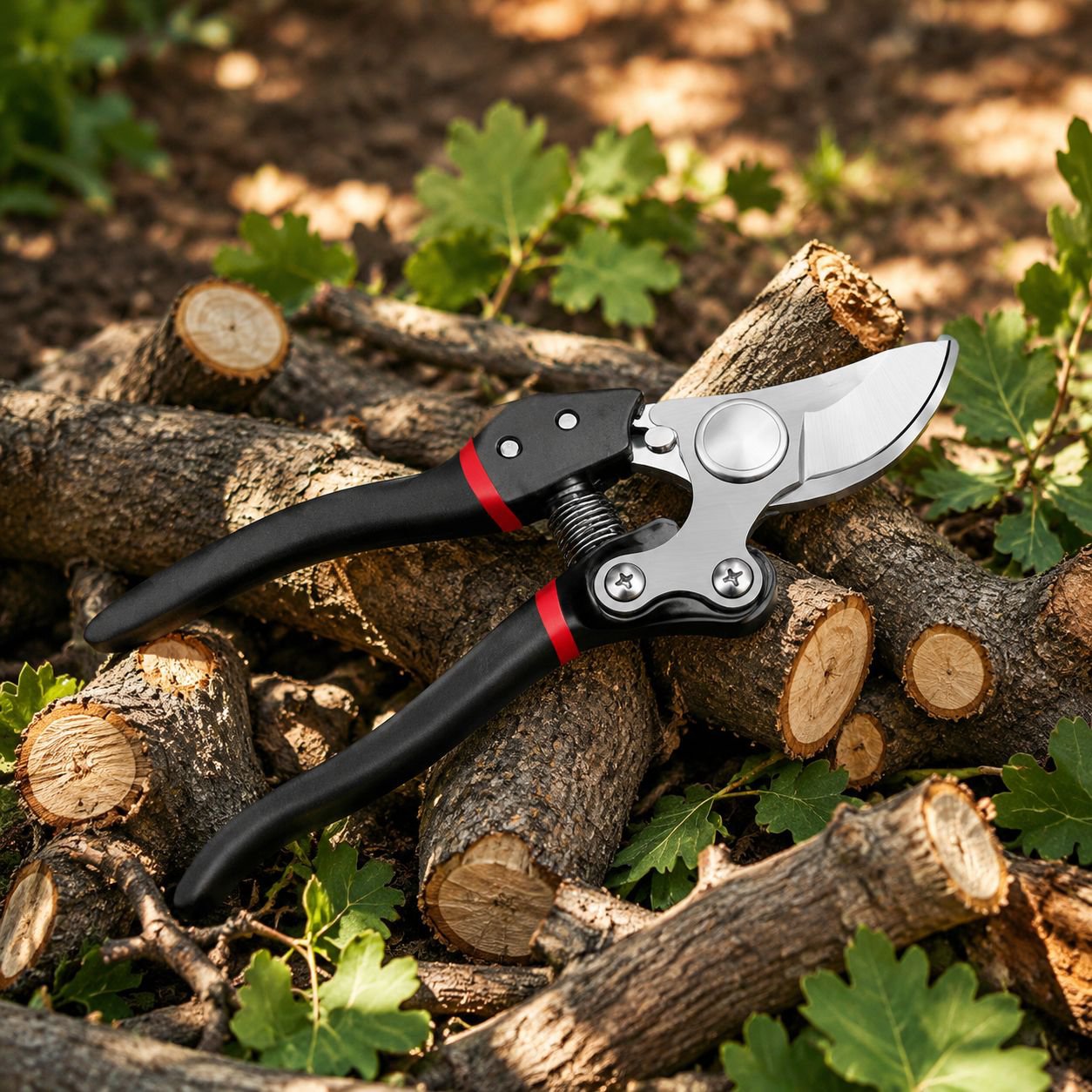 Comfortable grip pruning shears for home gardening