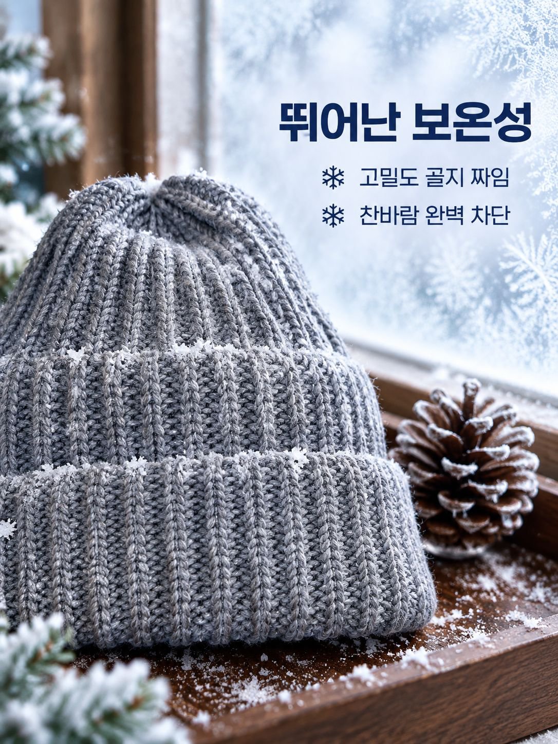 세련되고 따뜻한 여성용 니트 모자