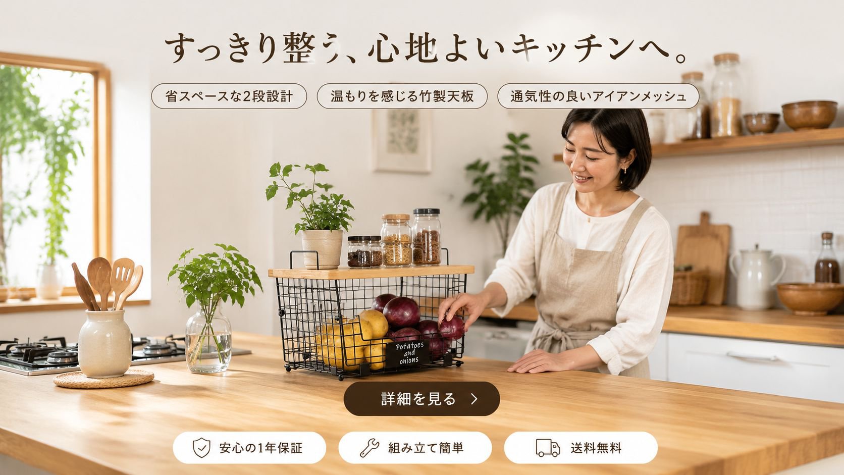 すっきり整うキッチン収納