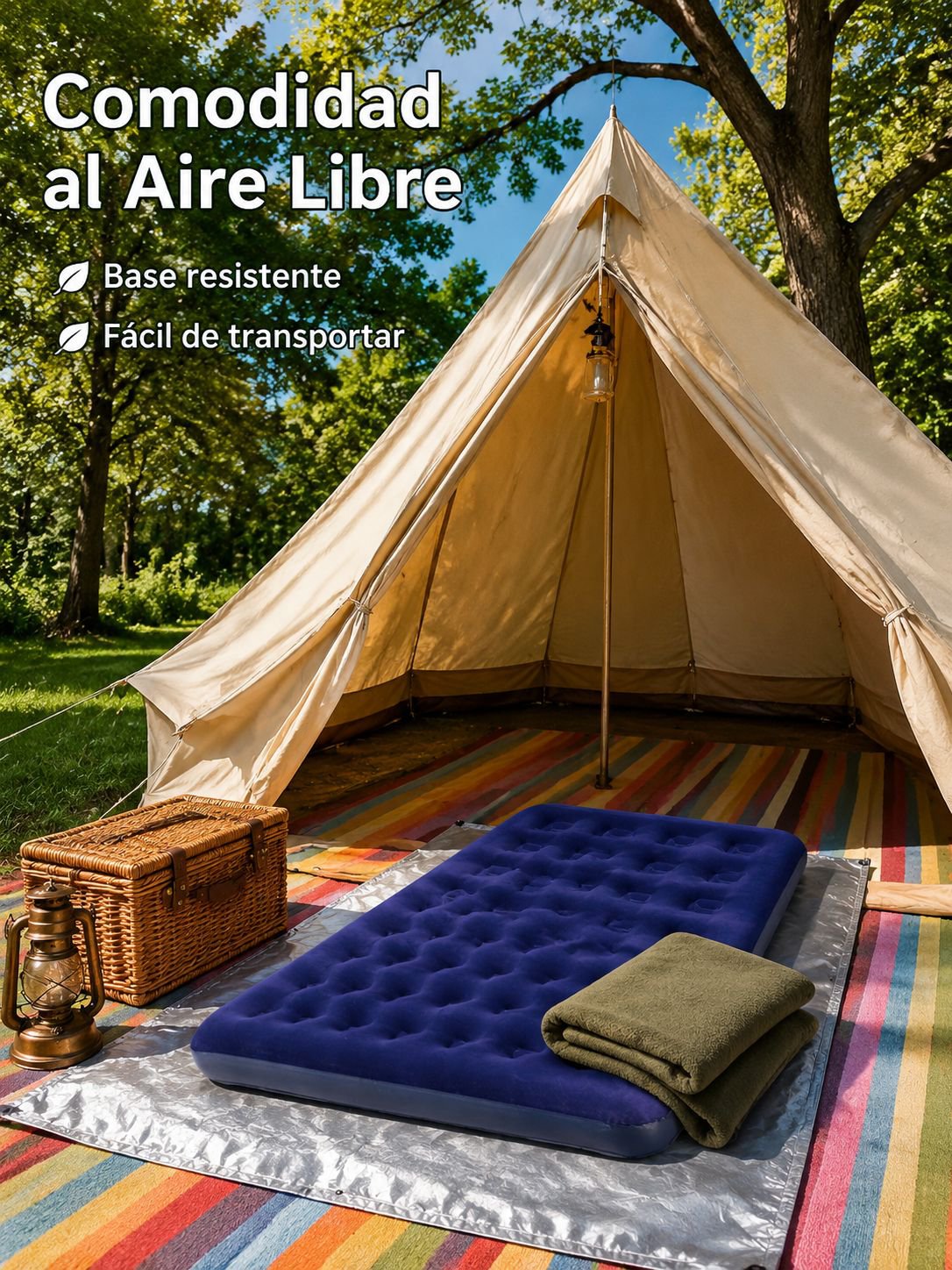Colchón inflable plegable grueso