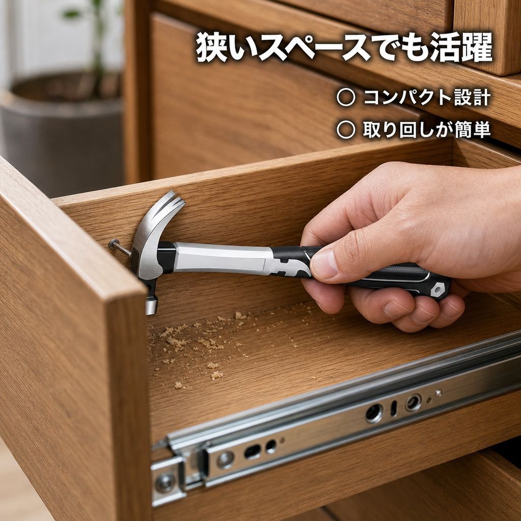 多用途鍛造ステンレスハンマー 家庭用木工鉄ハンマー
