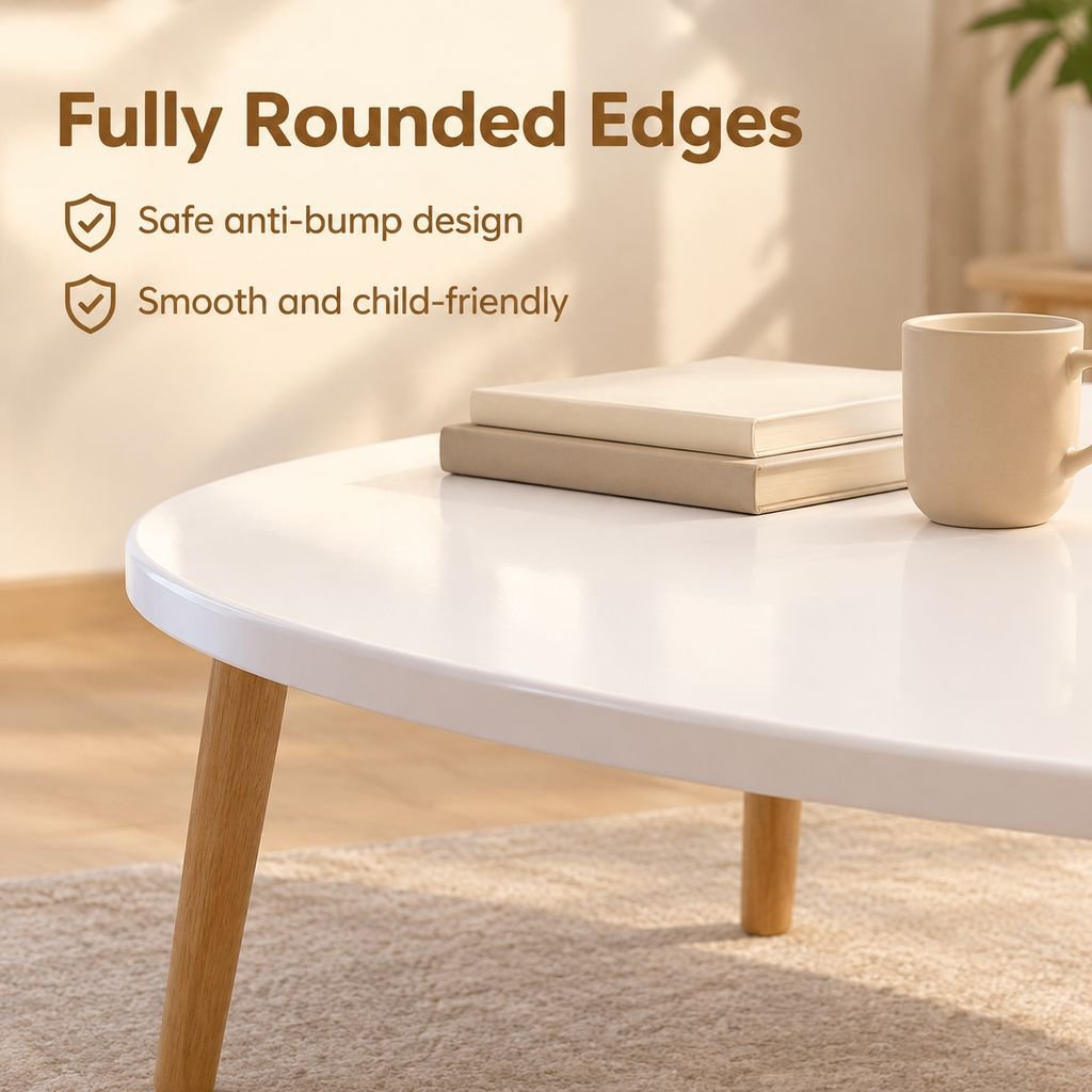 Cream-Style Side Table for Bedroom or Living Room