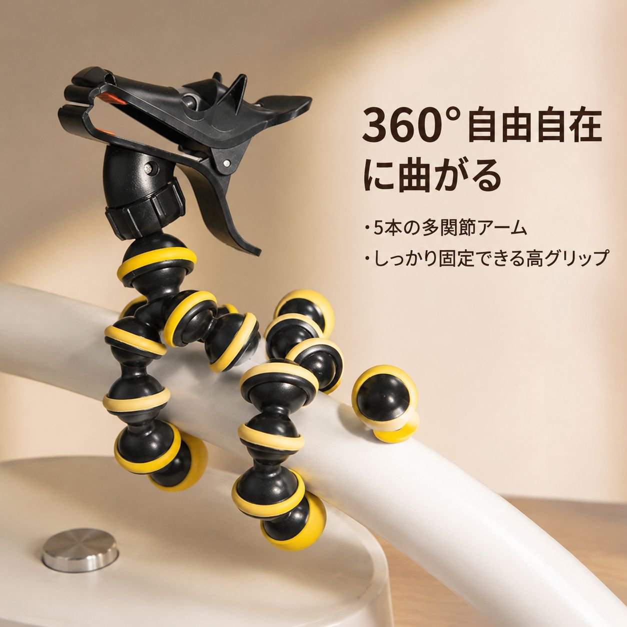 かわいいポニー＆犬スマホスタンド 調節可能な卓上ホルダー