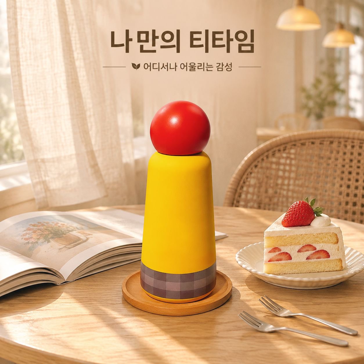 작고 휴대하기 좋은 보온병