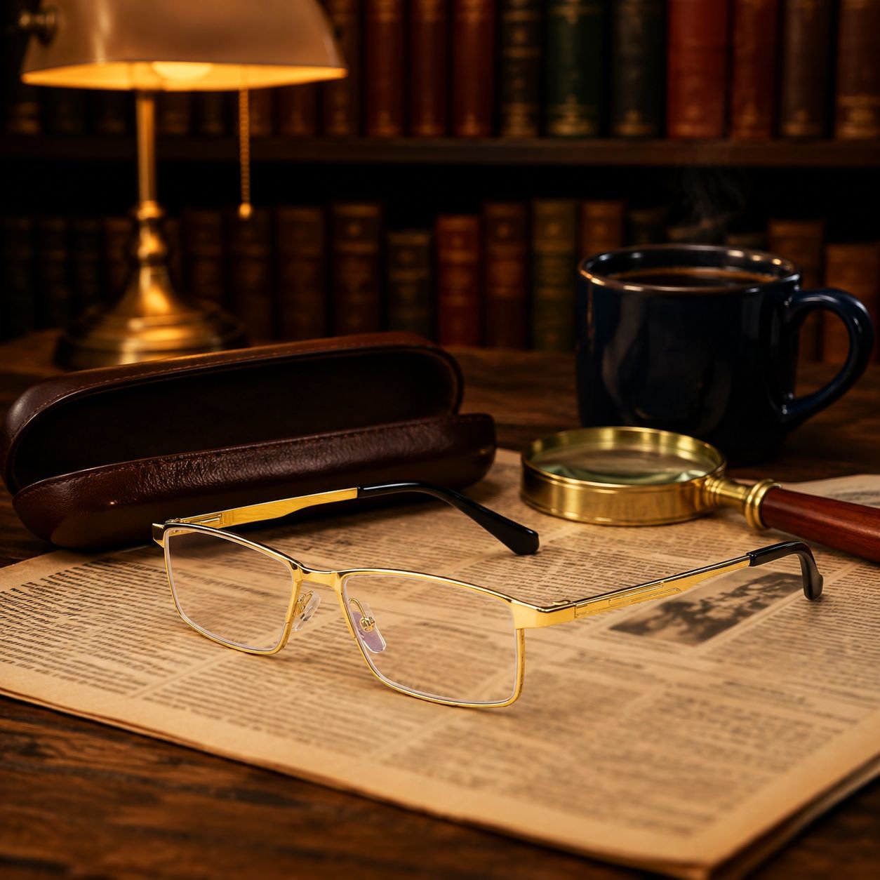 Close-up of HFH multifocal reading lenses