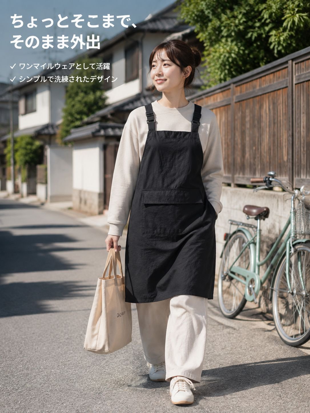 キッチン用撥水エプロン