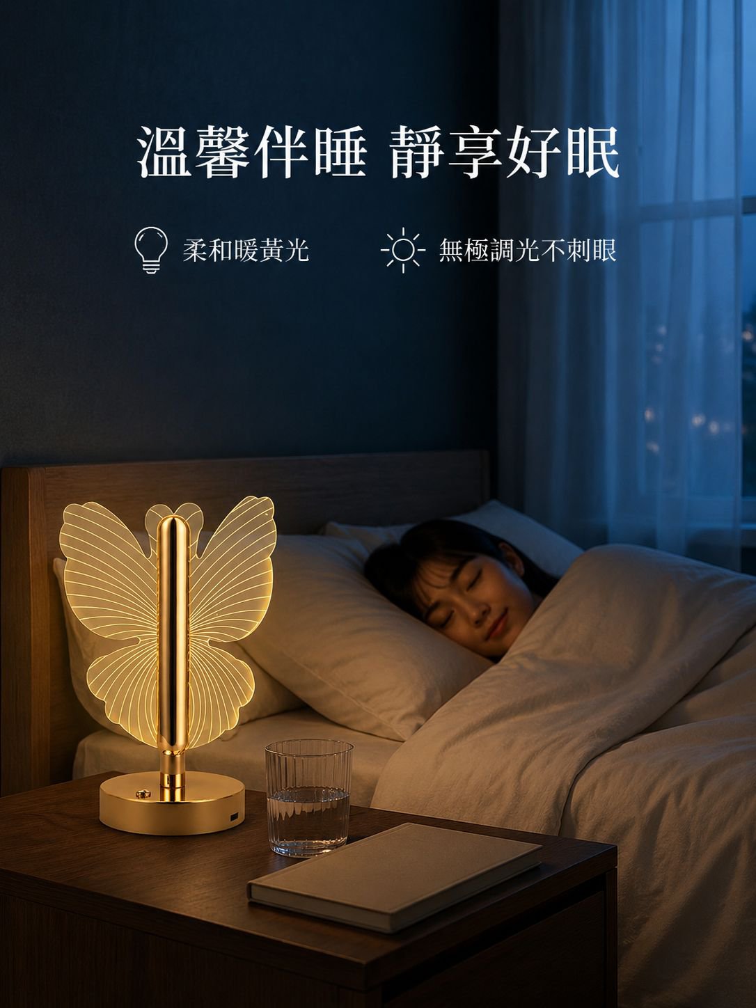 床頭氛圍小夜燈台燈