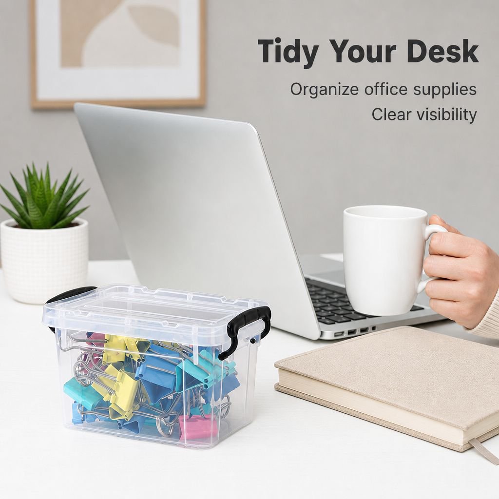 Large Lidded Clothes Storage Box