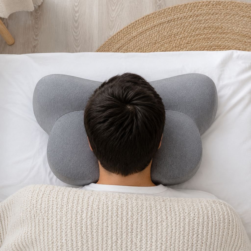 Almohada de memoria, almohada para el cuello con núcleo de espuma viscoelástica para adultos, compre