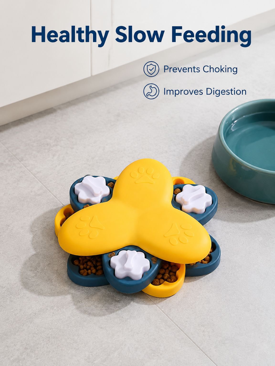 Pet Educational Slow-Feeding Bowl