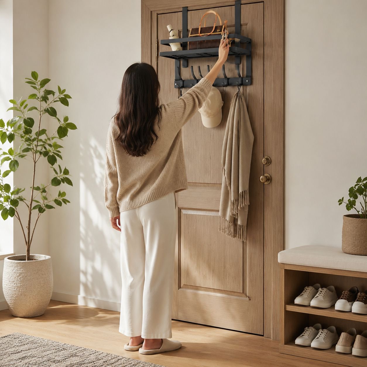 Space-saving storage solution for small rooms